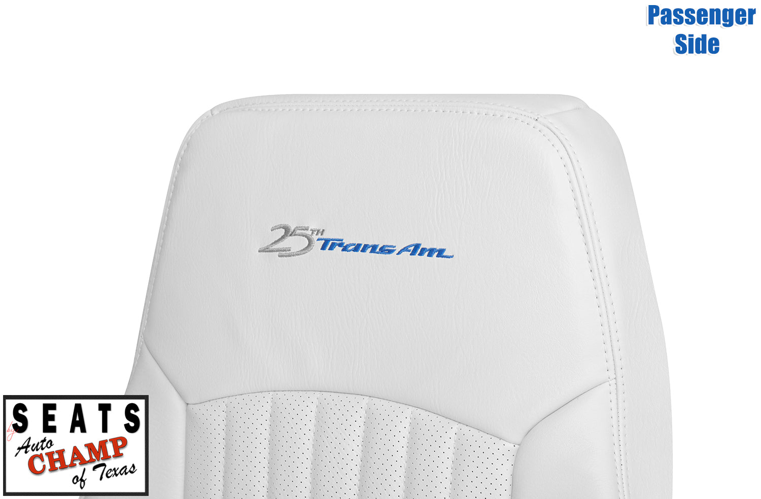 passenger side lean back white seat trans am 1994
