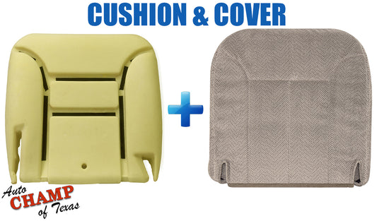 1995-1999 Chevy Silverado LS Z71 Driver Bottom Cloth Seat Cover & Cushion Tan