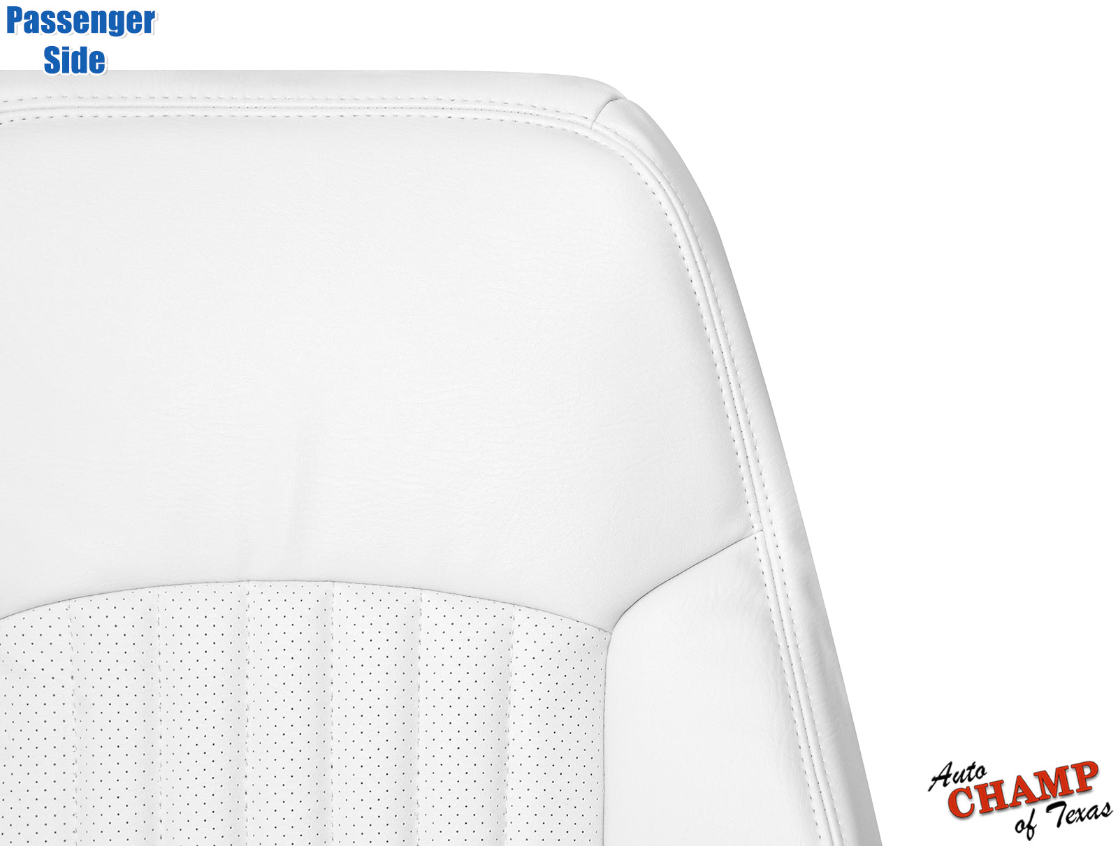 passenger seat back white leather cover trans am 1993