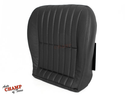 2000–2002 Chevy Camaro Z28 RS SS Driver Bottom Leather Seat Cover Black
