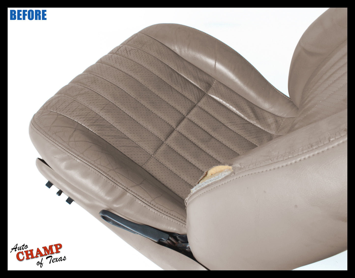 1997–2002 Chevy Camaro Z28 RS SS Driver Bottom Leather Seat Cover Tan