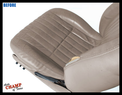 1997–2002 Chevy Camaro Z28 RS SS Driver Bottom Leather Seat Cover Tan