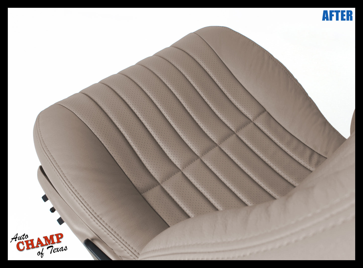1997–2002 Chevy Camaro Z28 RS SS Driver Bottom Leather Seat Cover Tan