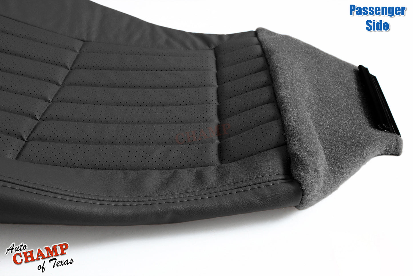 2000–2002 Chevy Camaro Z28 RS SS Passenger Bottom Leather Seat Cover Black