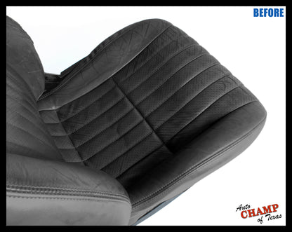 2000–2002 Chevy Camaro Z28 RS SS Passenger Bottom Leather Seat Cover Black