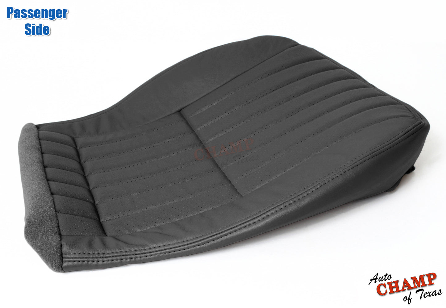 2000–2002 Chevy Camaro Z28 RS SS Passenger Bottom Leather Seat Cover Black