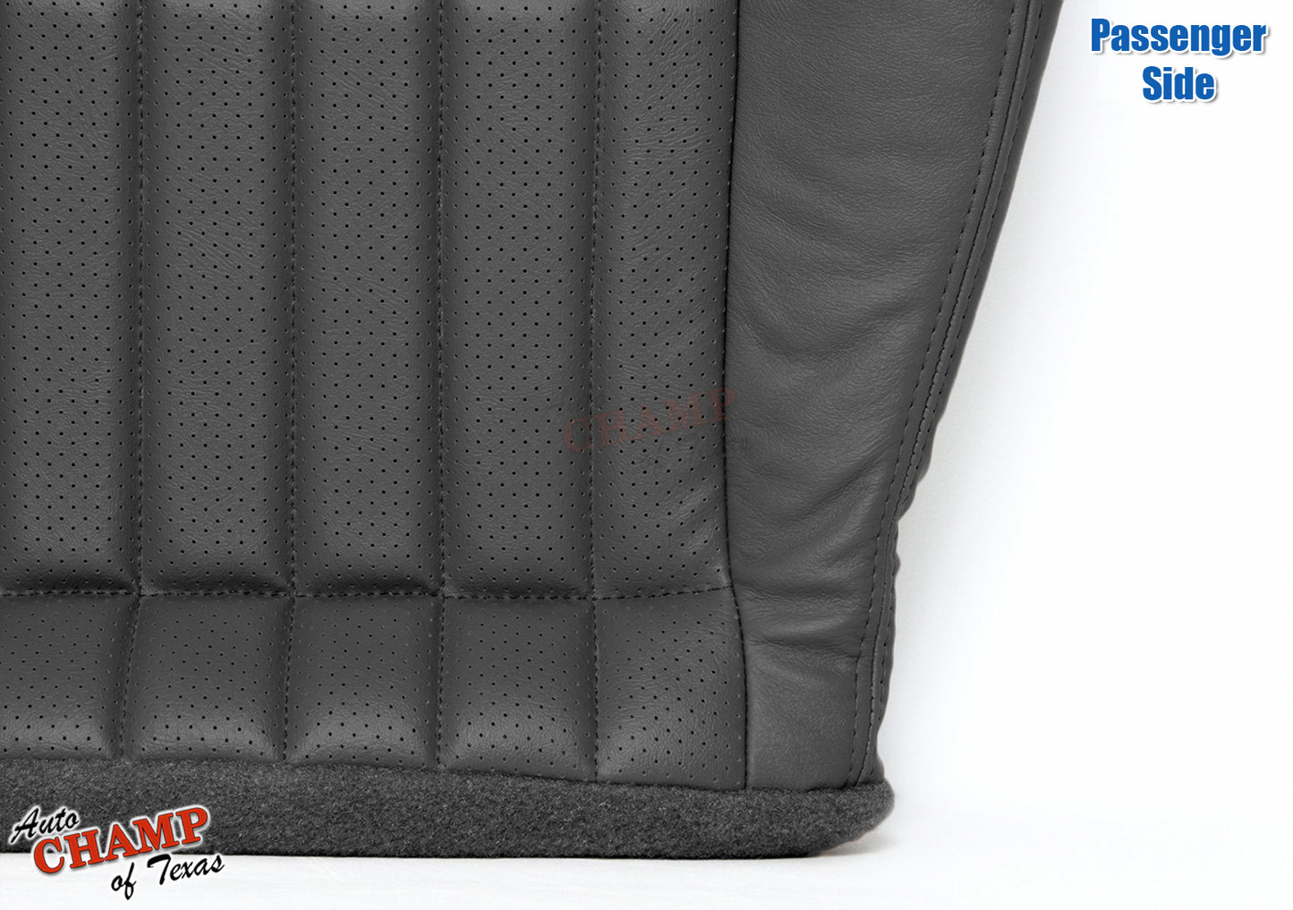 2000–2002 Chevy Camaro Z28 RS SS Passenger Bottom Leather Seat Cover Black