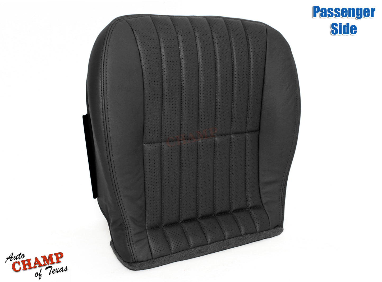 2000–2002 Chevy Camaro Passenger Side Complete Leather Seat Covers Black