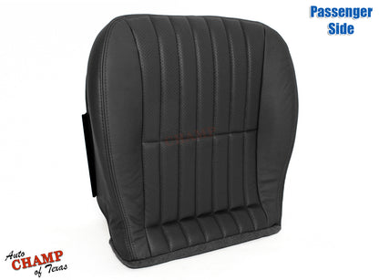 2000–2002 Chevy Camaro Passenger Side Complete Leather Seat Covers Black