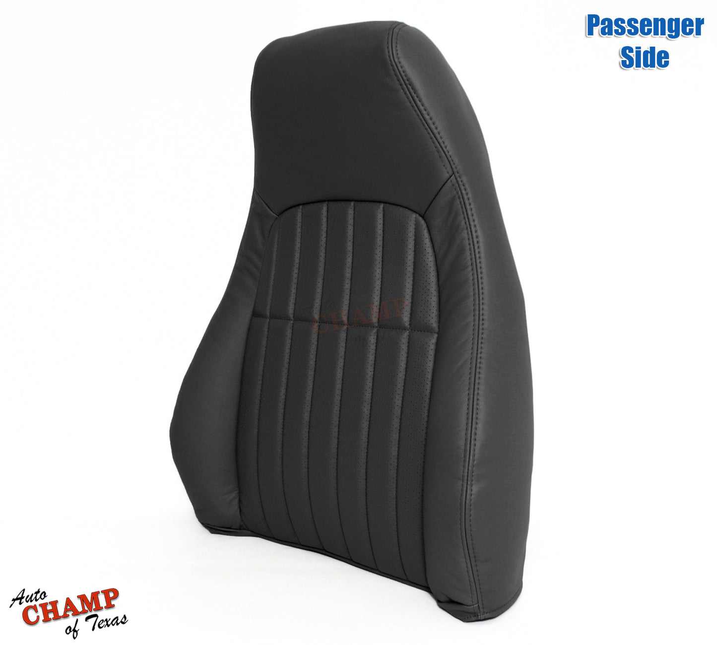 2000–2002 Chevy Camaro Passenger Side Complete Leather Seat Covers Black
