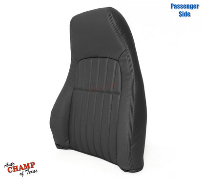 2000-2002 Chevy Camaro Z28 RS SS Passenger Side Lean Back Leather Seat Cover Black