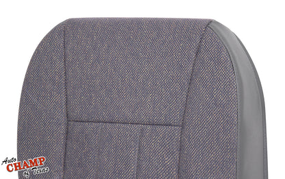 1997 1998 jeep cherokee classic driver side bottom cloth seat cover mist gray reverse side view