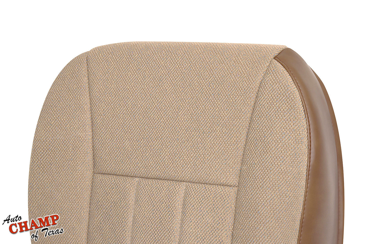 1997-1998 jeep cherokee classic driver bottom seat cover replacement tan saddle close-up view