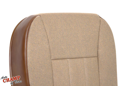 1997-1998 jeep cherokee classic driver bottom seat cover replacement tan saddle close-up