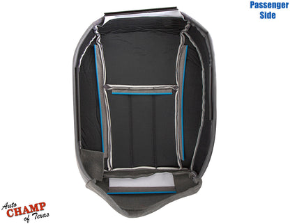 1997-1998 jeep cherokee classic passenger side bottom cloth seat cover mist gray
