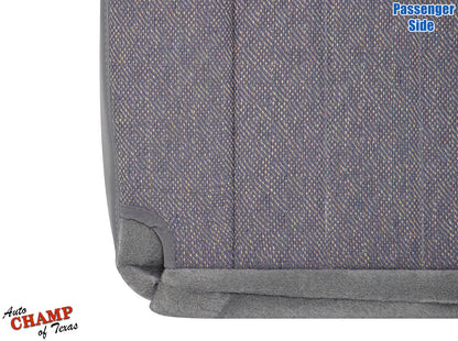 passenger side bottom cloth seat cover mist gray for 1997-1998 jeep cherokee classic with fabric texture and edge detail