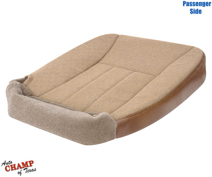 1997-1998 jeep cherokee classic passenger bottom seat cover tan cloth replacement