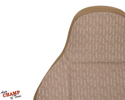 1997-1998 jeep cherokee sport se driver side lean back replacement cloth seat cover tan saddle