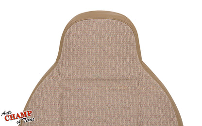 1997-1998 jeep cherokee sport se driver side lean back replacement cloth seat cover tan saddle durable high-quality upholstery auto champ of texas