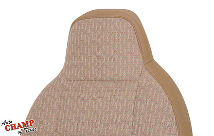 1997-1998 jeep cherokee sport se driver side lean back seat cover tan saddle