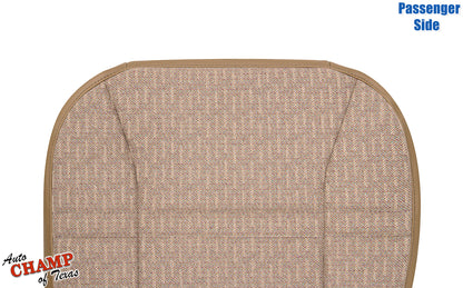 1997-1998 Jeep Cherokee Sport SE passenger side bottom seat cover tan saddle top view