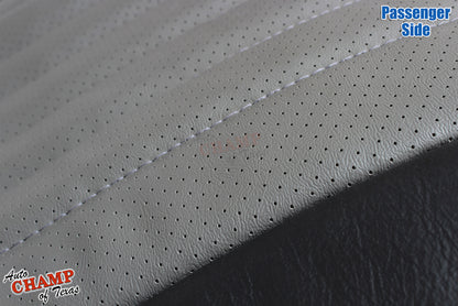 2002 Chevy Camaro SS 35th Anniversary Passenger Bottom Leather Seat Cover 2-Tone Black Gray
