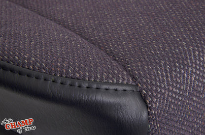 close-up of jeep cherokee classic driver side seat cover dark gray black trim
