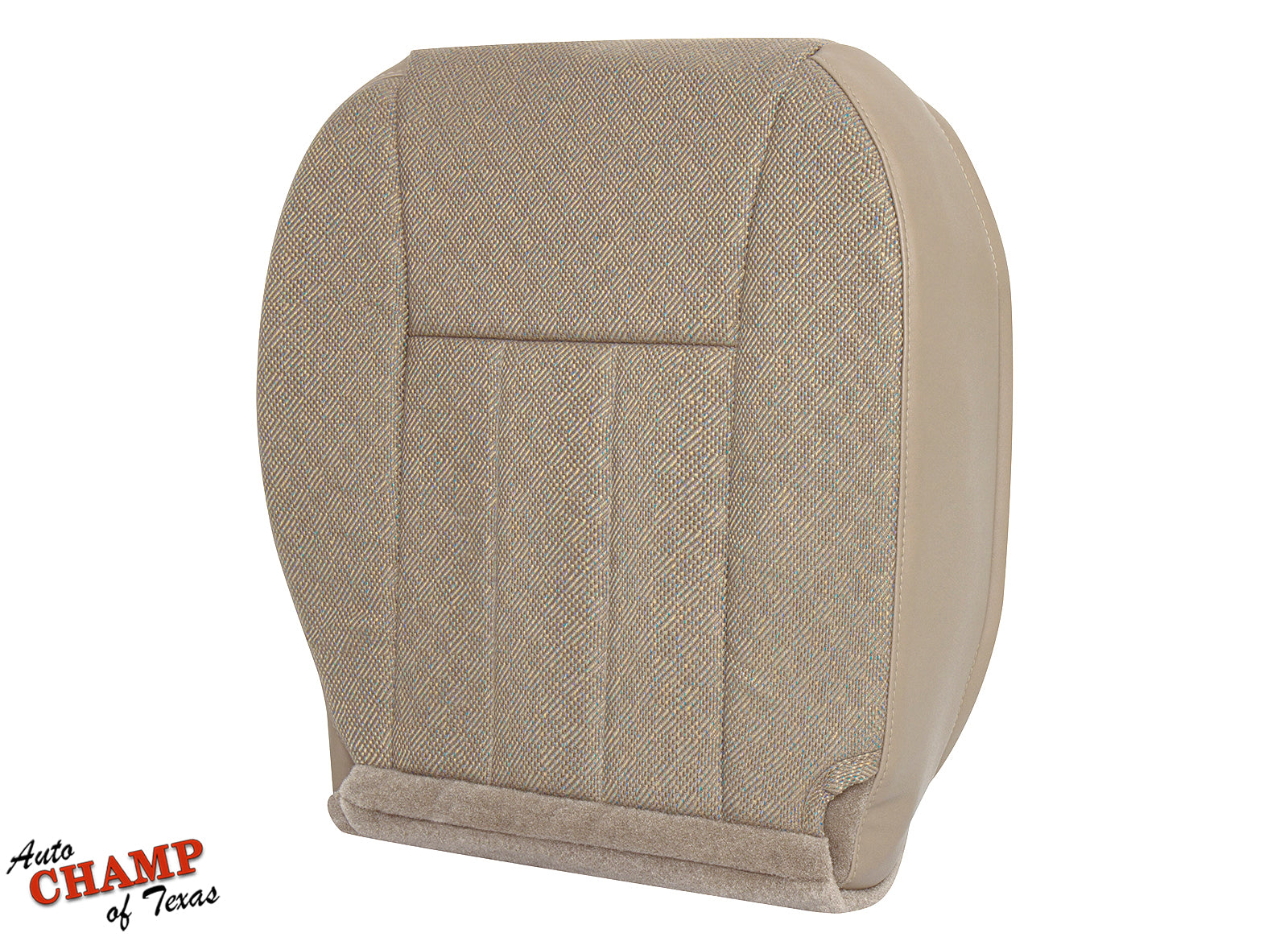 Tan camel replacement seat cover for 1999-2001 vehicles, showcasing the front profile.