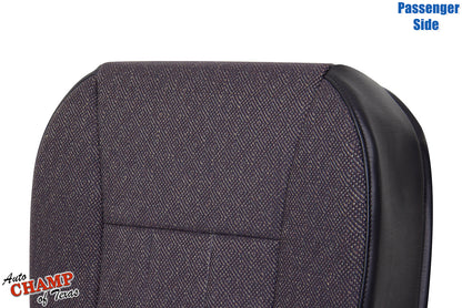 1999-2001 jeep cherokee classic passenger side bottom cloth seat cover dark gray close-up