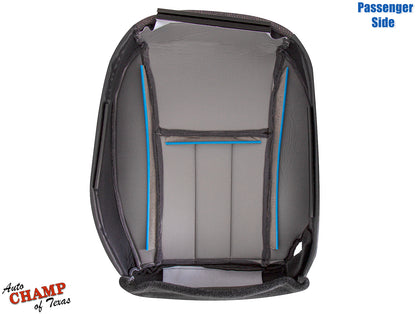 1999-2001 jeep cherokee classic passenger side bottom cloth seat cover dark gray underside view