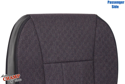 1999-2001 jeep cherokee classic passenger side bottom cloth seat cover dark gray close-up