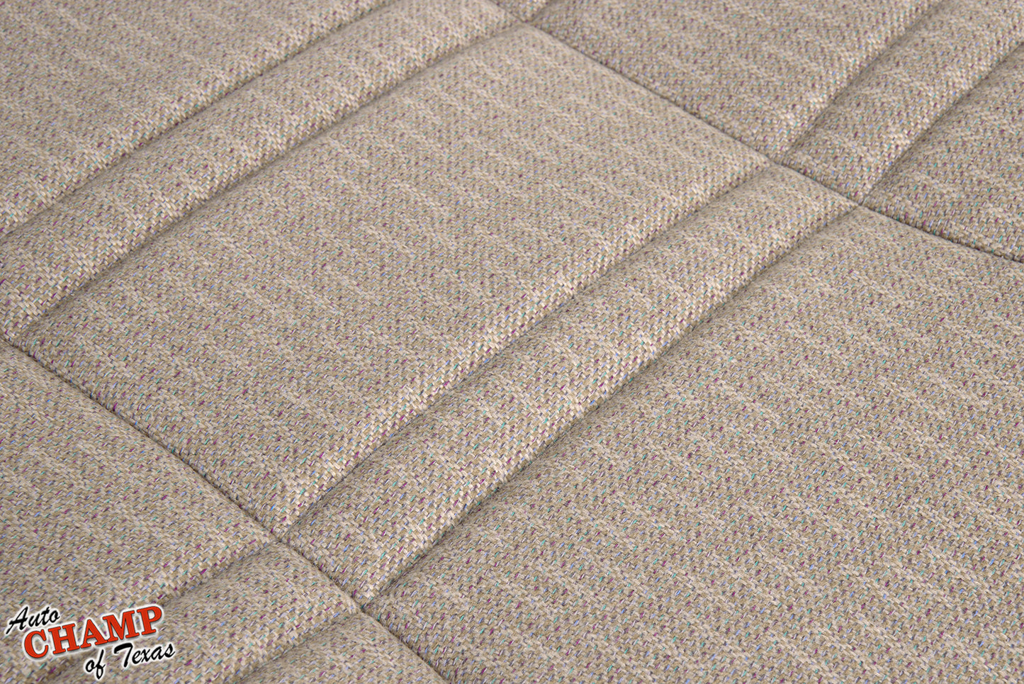 close-up fabric texture 1999-2001 jeep cherokee sport se driver side bottom seat cover tan camel auto champ of texas replacement