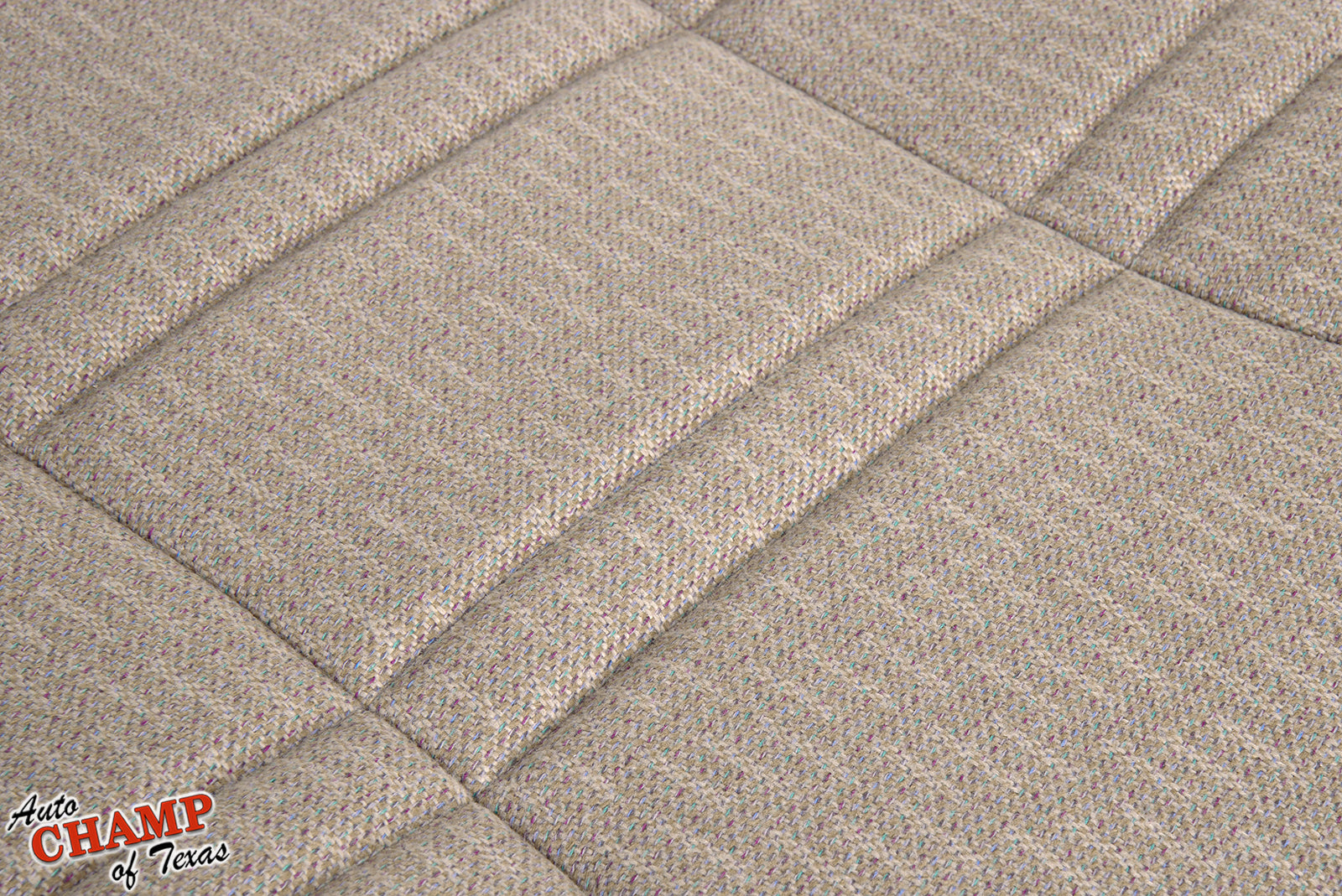 close-up fabric texture 1999-2001 jeep cherokee sport se driver side bottom seat cover tan camel auto champ of texas replacement