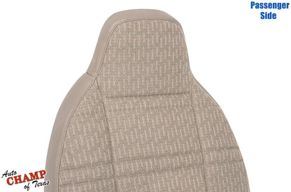 1999-2001 jeep cherokee sport se passenger side lean back tan cloth seat cover replacement