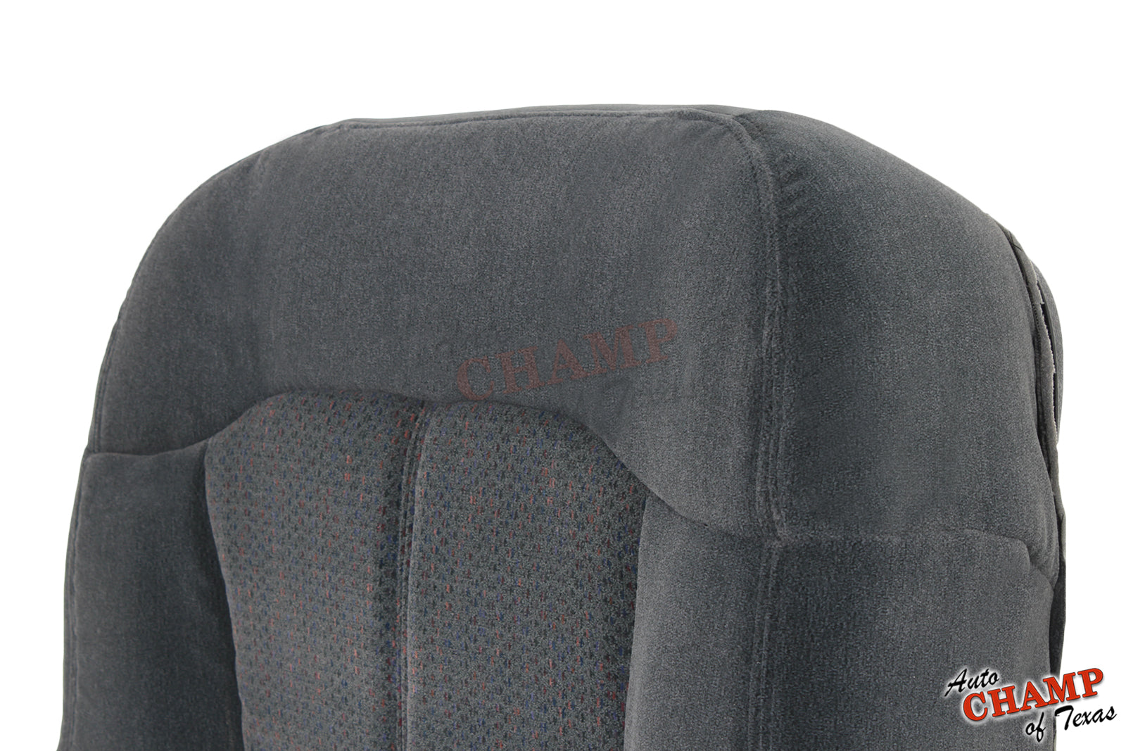 closeup driver bottom seat cover chevy silverado z71 dark gray cloth replacement