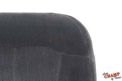 detail view chevy silverado z71 driver seat bottom cover dark gray cloth replacement