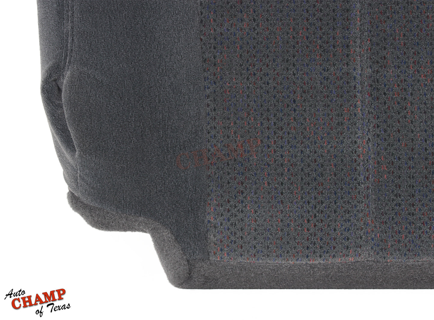 installed chevy silverado driver seat cover z71 dark gray cloth bottom oem style
