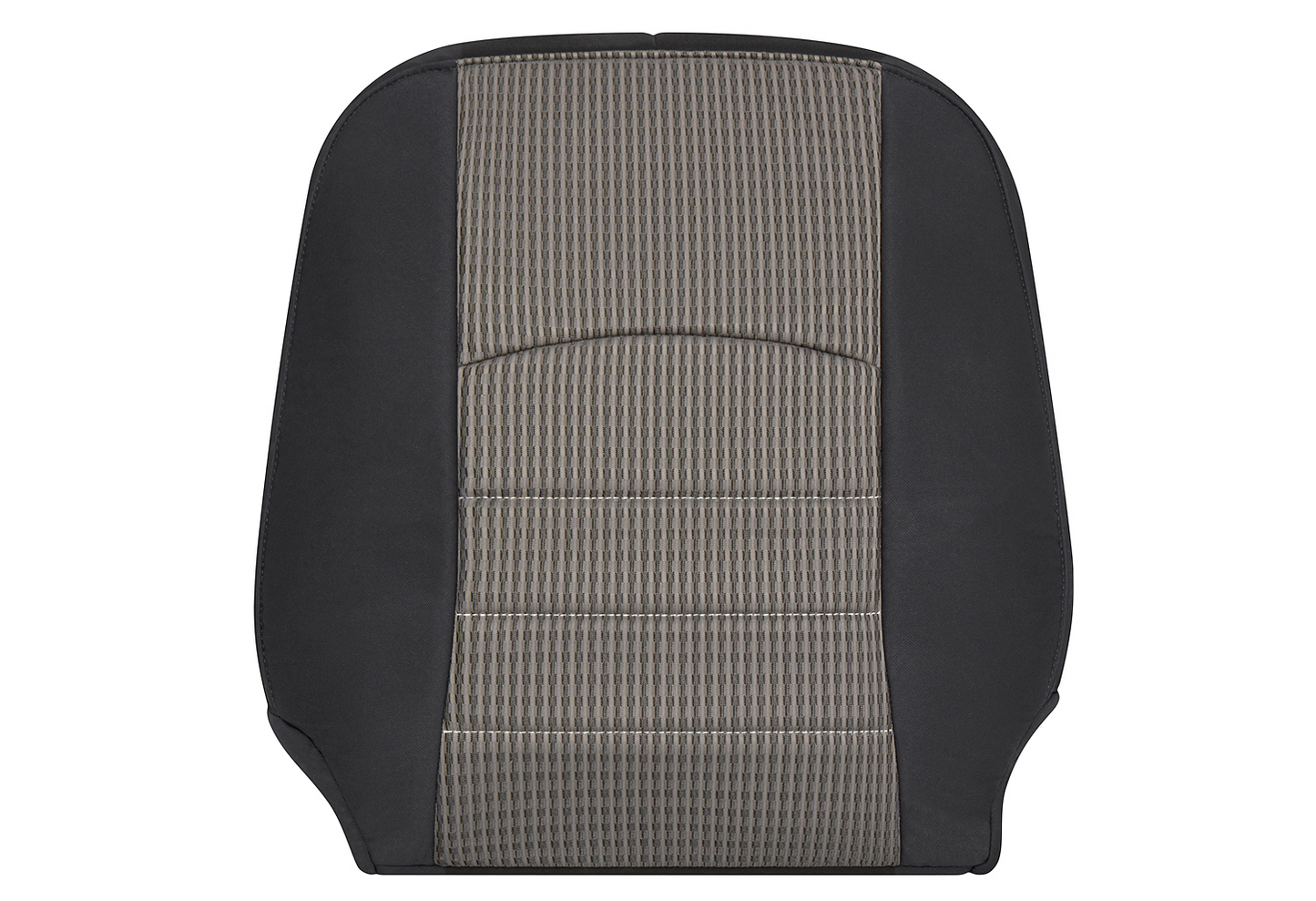 2009-2012 Dodge Ram 1500 SLT Driver Lean Back Cloth Seat Cover Gray Original Center