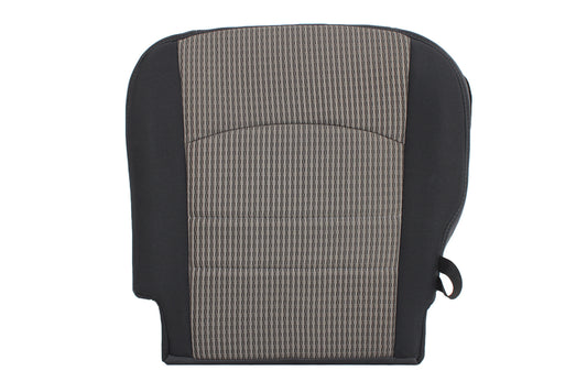 2010–2012 Dodge Ram 3500 SLT Driver Side Bottom Cloth Seat Cover Gray with Original Center