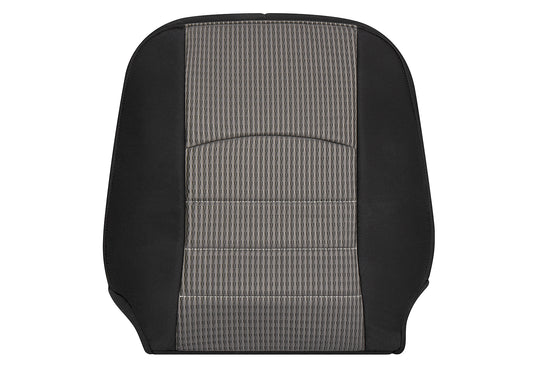 2010–2012 Dodge Ram 3500 SLT Driver Side Lean Back Cloth Seat Cover Gray with Original Center