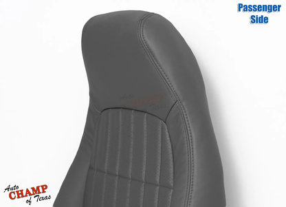 1997-1999 Chevy Camaro Z28 RS SS Passenger Lean Back Leather Seat Cover Dark Gray