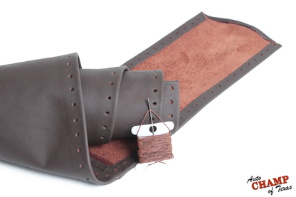 2010–2012 Dodge Ram 2500 Laramie Leather Steering Wheel Cover Dark Brown