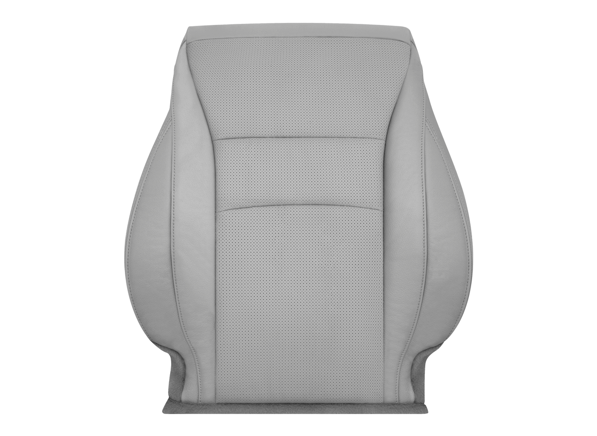 2013-2017 Honda Accord 4-Door Driver Side Lean Back Leather Seat Cover Gray Perforated