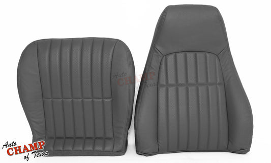 1997 1999 chevy camaro seat cover set gray rs ss z28 v6 v8 leather upgrade