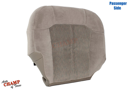 replacement cloth seat cover tan 1999 to 2002 chevy silverado passenger