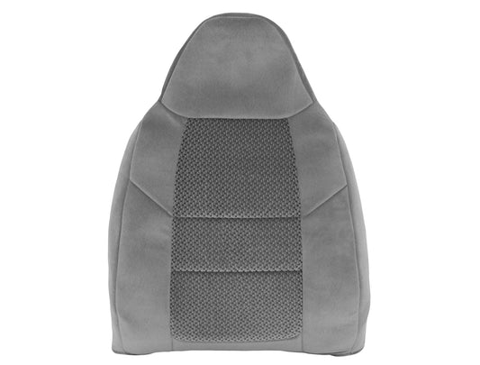 2001 ford f-250 xlt crew cab driver lean back gray cloth oem seat cover replacement