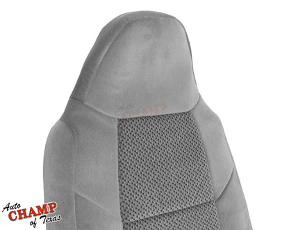 2001 ford f-250 xlt crew cab driver gray cloth lean back seat cover oem replacement