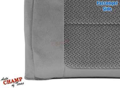 2001 ford f-250 xlt crew cab passenger side gray cloth lean back seat cover oem