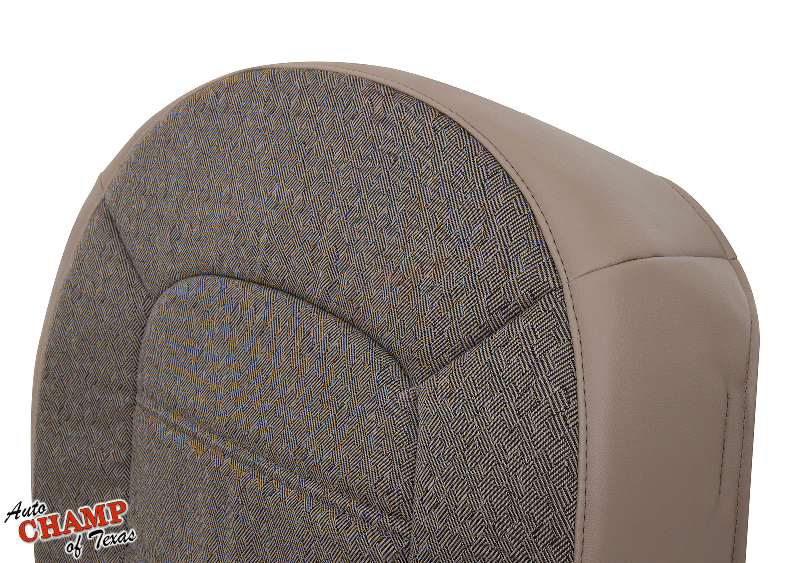 2002 2005 ford explorer xls tan cloth seat cover seam closeup