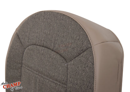 2002 2005 ford explorer xls tan cloth seat cover seam closeup